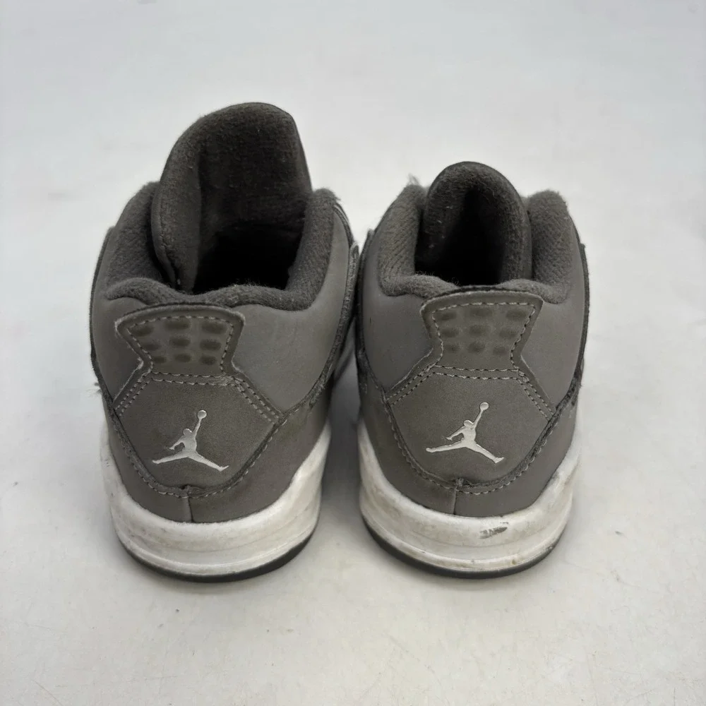 Nike Air Jordan 4 Retro Cool Grey Shoes Toddler 8c Black White BQ7670-007 TD